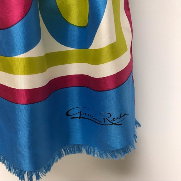 Vintage Gianni Reda Silk Rectangular Scarf - Picture 4 of 9